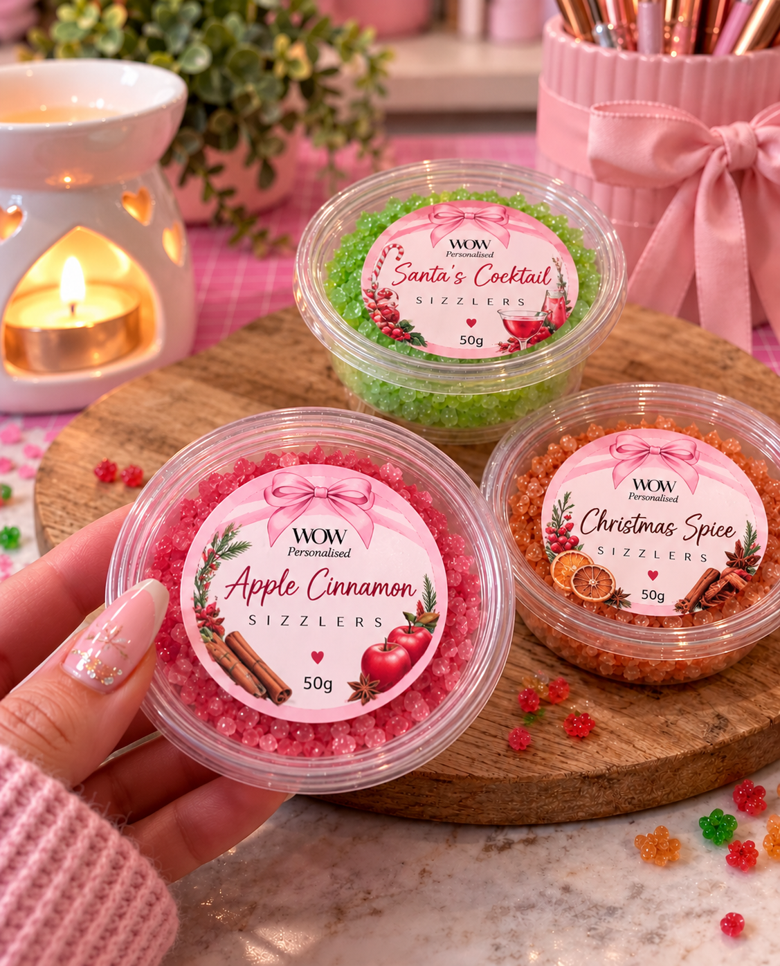 Christmas Simmering Granules 50g | Festive Scented Sizzlers | Home Fragrance | WOW Personalised