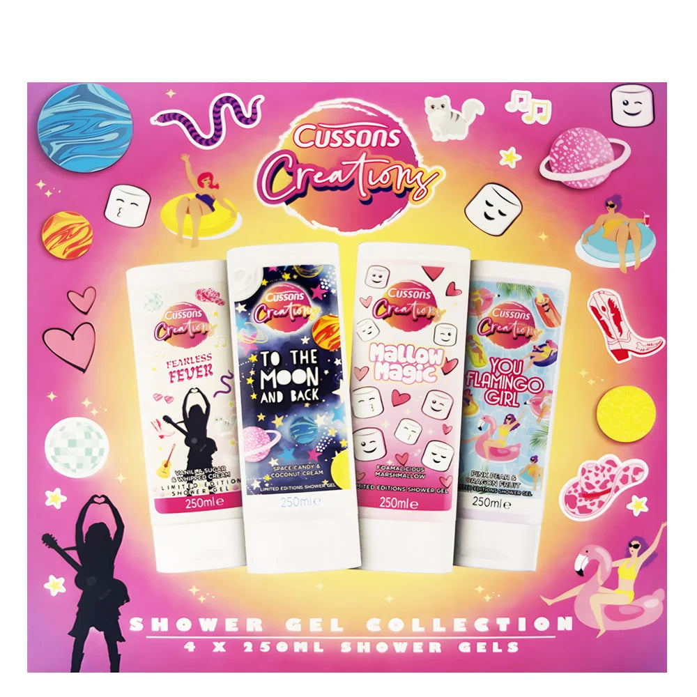 Cussons Creations Shower Gel Collection Gift Set 4pc