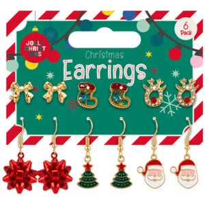 Jolly Christmas Earrings 6pk π