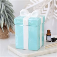 Blue Christmas Present Oil Burner