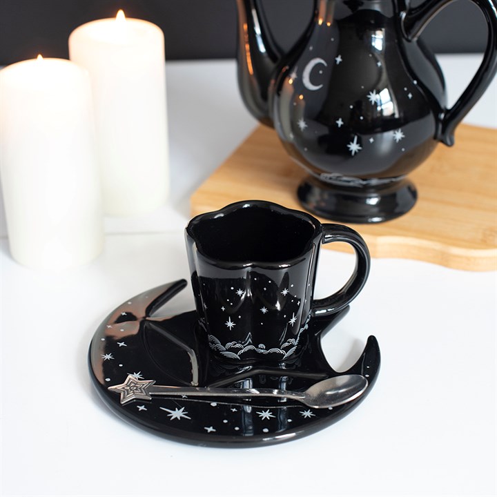 Spellbound Sky Espresso Cup, Saucer and Spoon Set