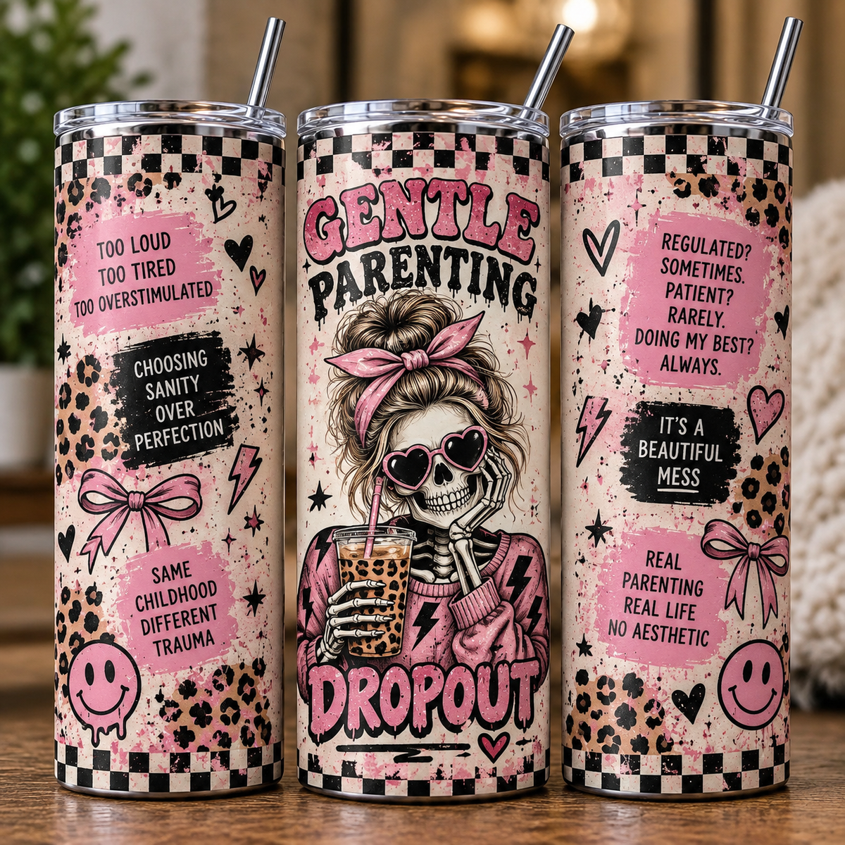 Gentle Parenting Dropout 20oz Tumbler | Funny Mum Travel Cup