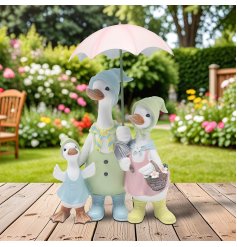 Rainy Day Duck Family
