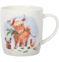 Highland Cow Mug, 10cm