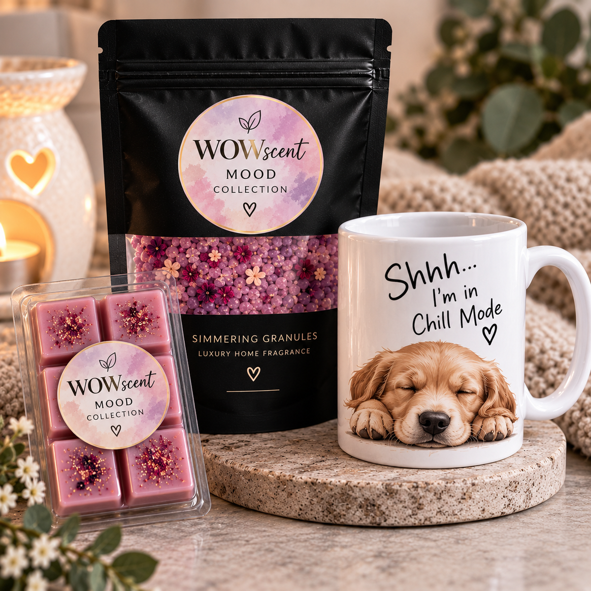 Relax, Unwind & Reset Gift Set | Mood Collection Self Care Bundle