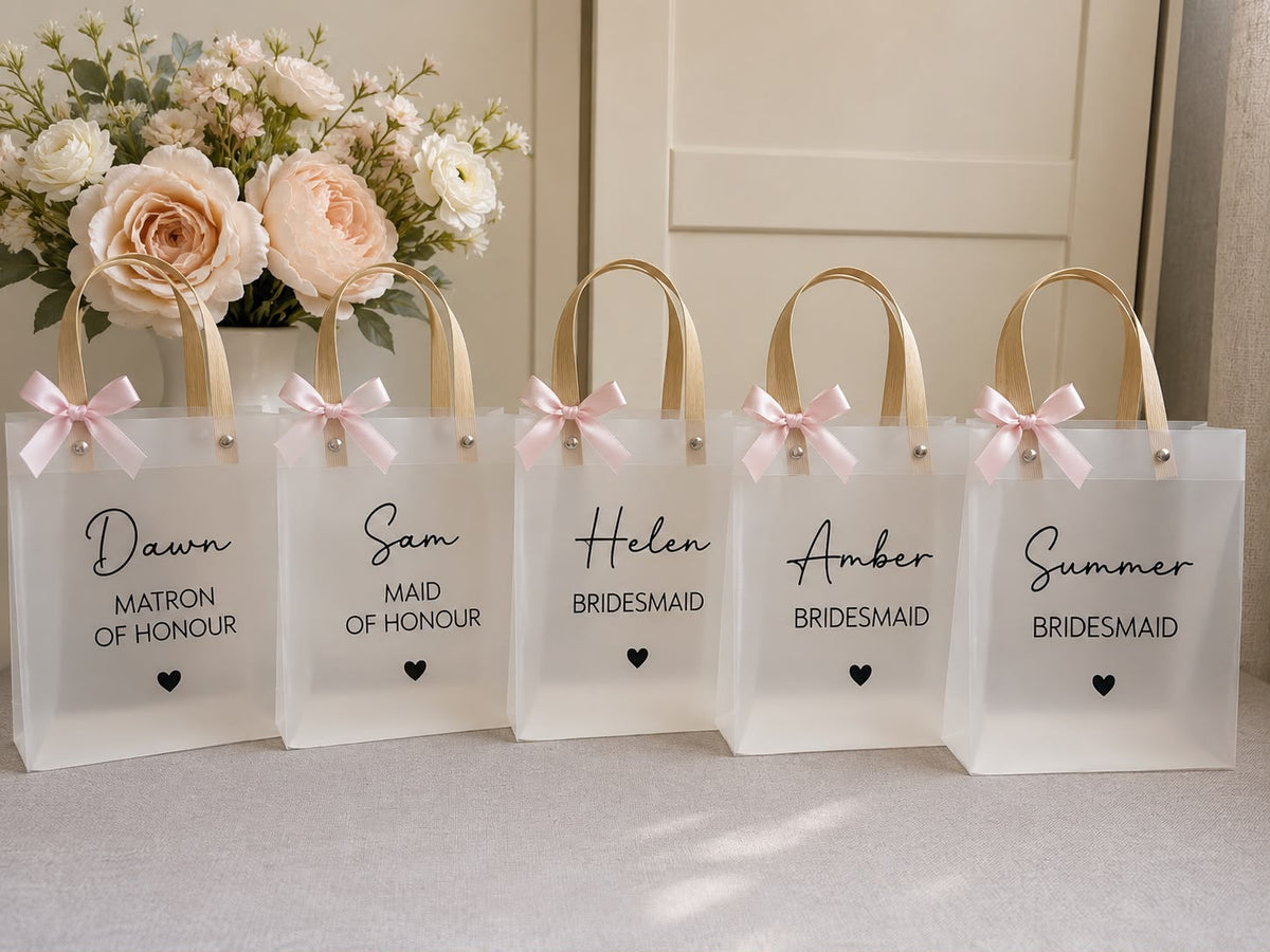 Personalised Wedding Gift Bags | Bridesmaid & Bridal Party Bags