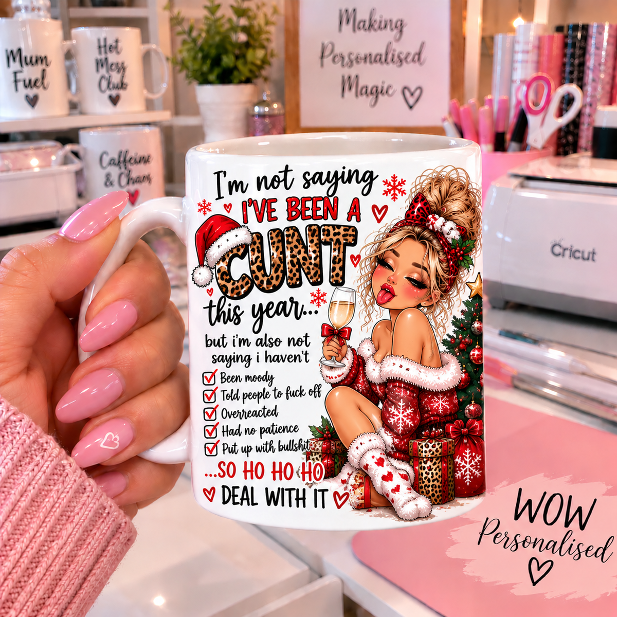Rude Christmas Mug | I’m Not Saying I’ve Been a C*nt | Funny 18+ Xmas Gift