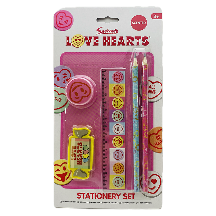 Swizzels Love Hearts Jumbo Stationery Set
